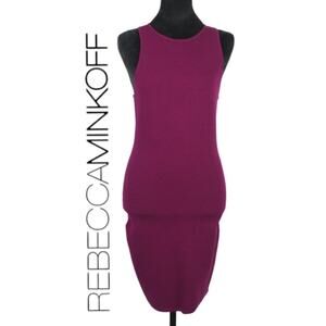 Rebecca Minkoff Burgundy Colored Slim Fitting Sleeveless Dress Size Medium
